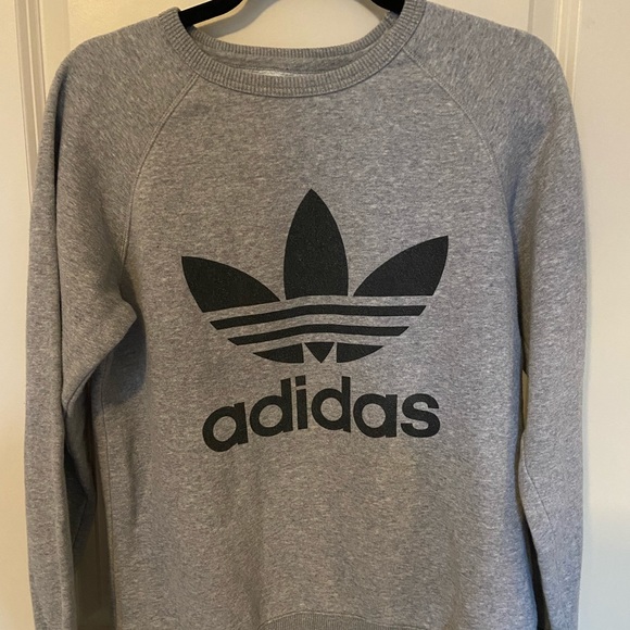 Grey Adidas crew neck sweatshirt - Picture 2 of 2